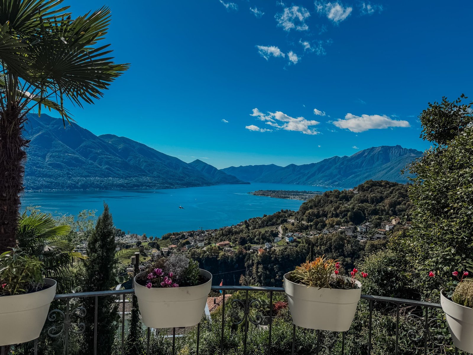 Your coffee tastes different on a balcony above Lake Maggiore.